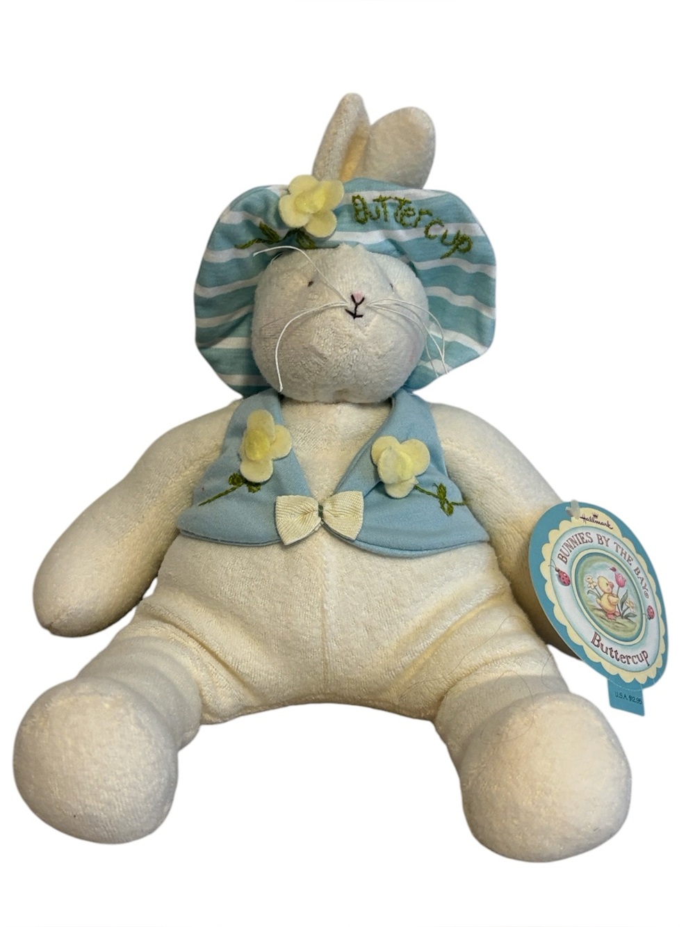 Vintage Hallmark Bunnies By the Bay “Buttercup” Plush Bunny Rabbit 14”